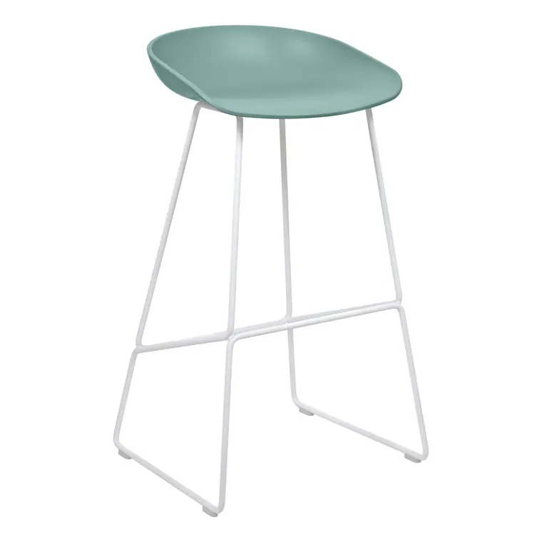 About a Stool 38 White Metal