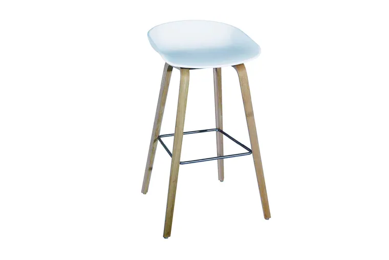 About a stool 32 Eiche – Weiß