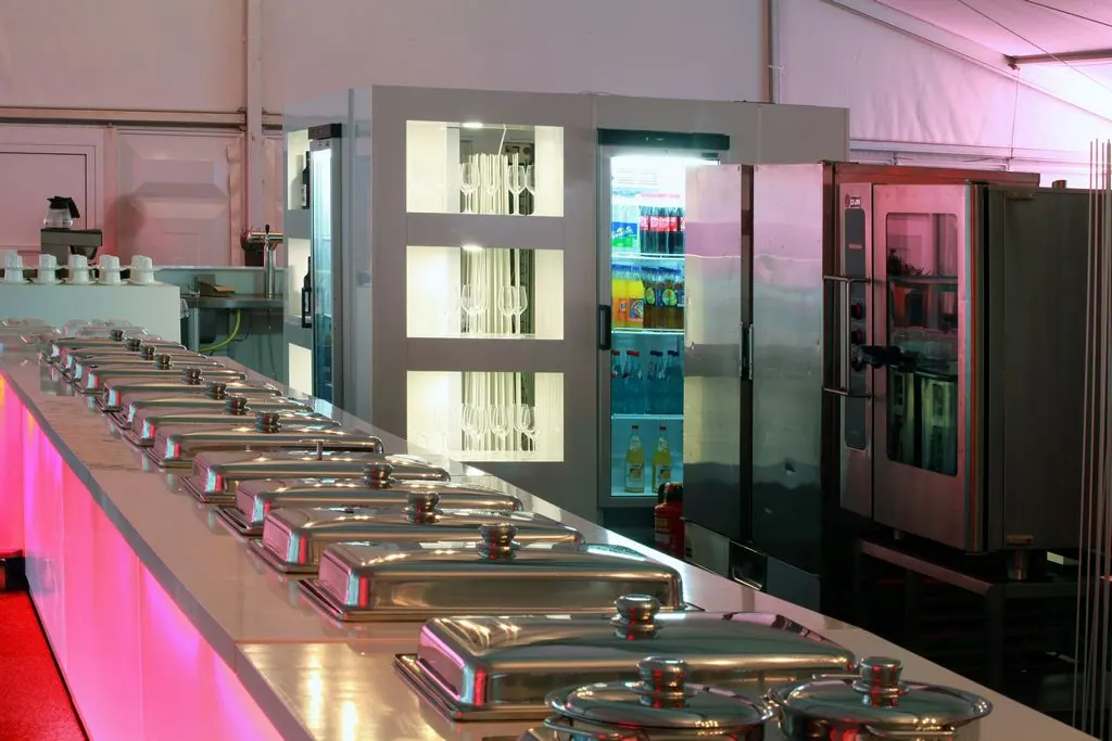 Buffet-Theke T90 für 4 Wasserbecken Ansicht 3