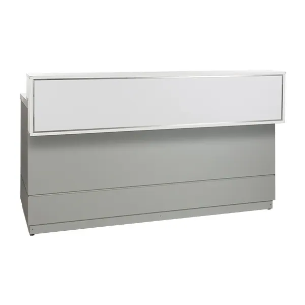 Theke silbergrau T83 mit Deckblatt