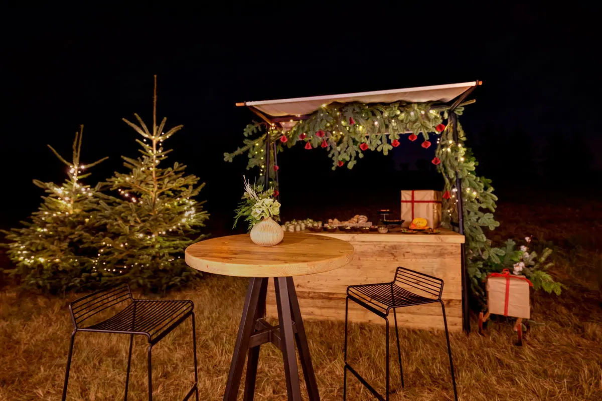 Marktstand Bristol/Bornholm/weißes Dach, 1 Ablage 3 Blenden Ansicht 3