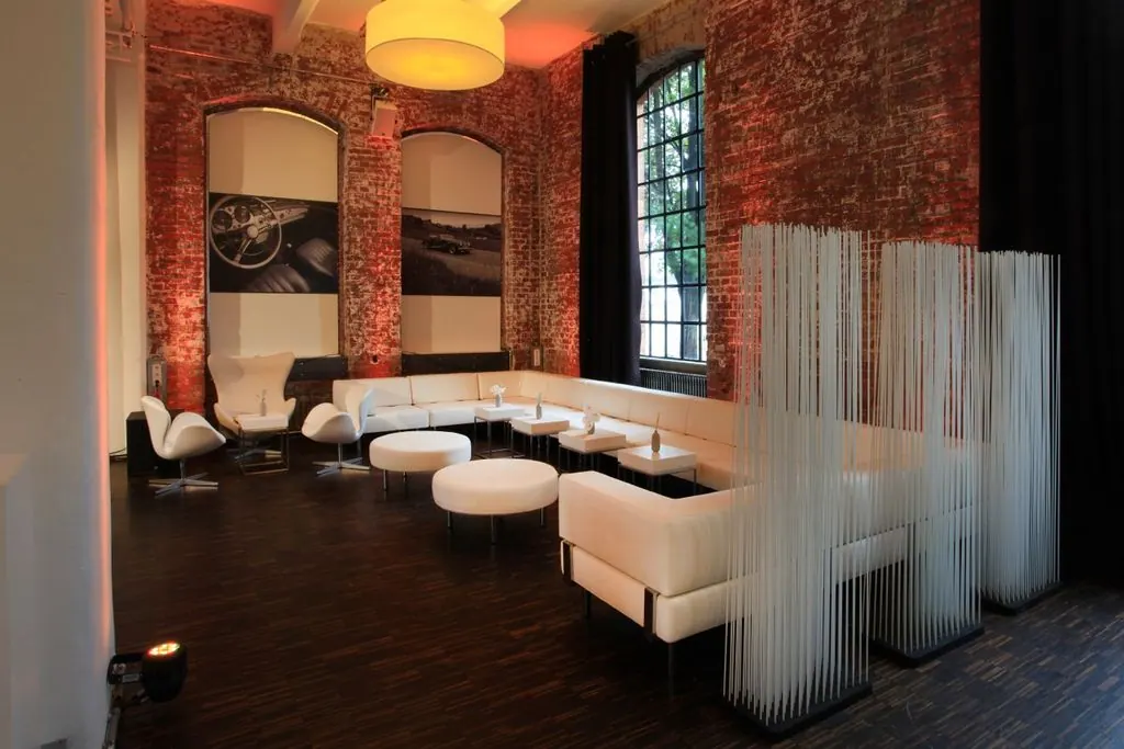 Raumteiler Fiber mit weißen Fiberglasstäben T30 Ansicht 5