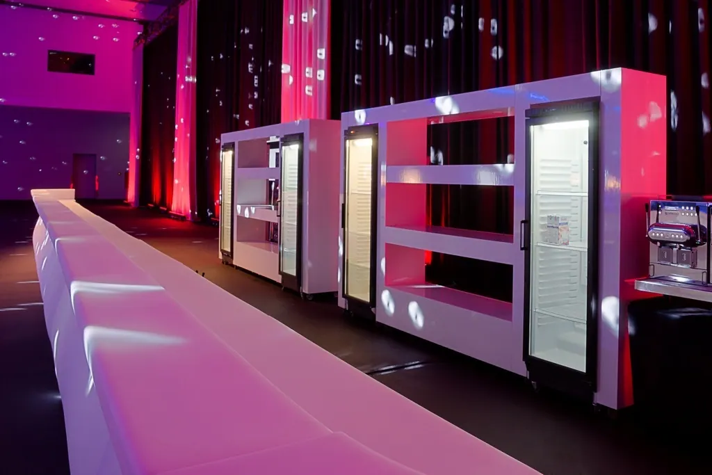 Anbaurahmen Design Regal für Kühlschrank Ansicht 3