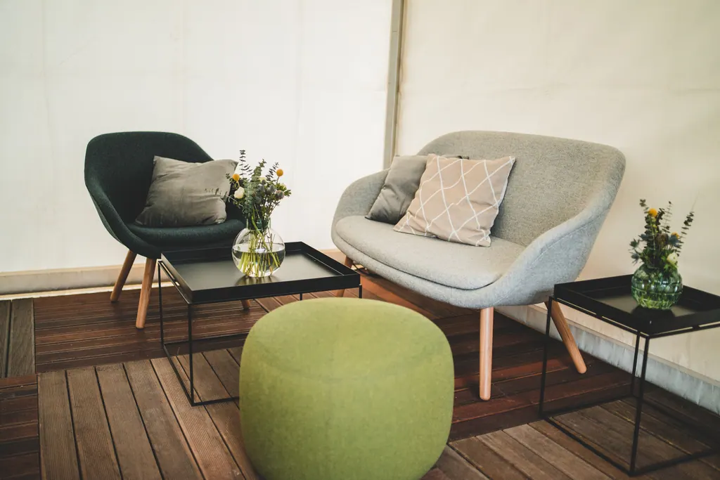 Sessel About a Lounge AA gepolstert petrol/eiche Ansicht 3