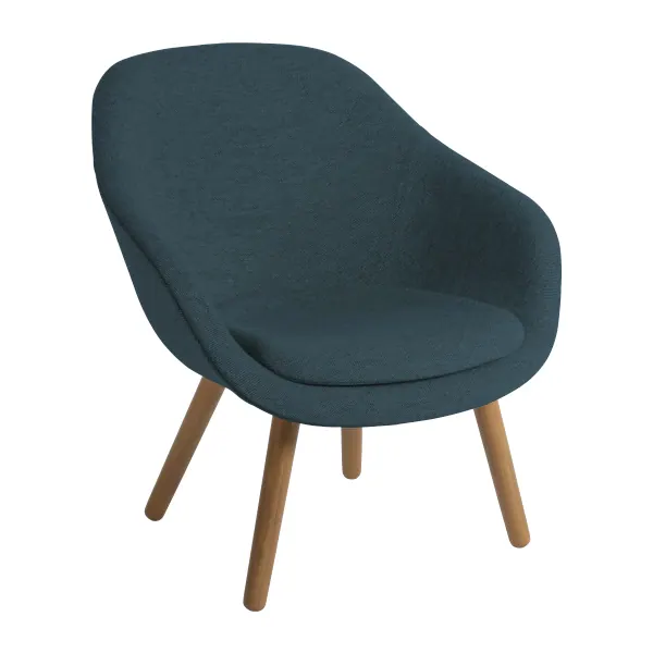 Sessel About a Lounge AA gepolstert petrol/eiche