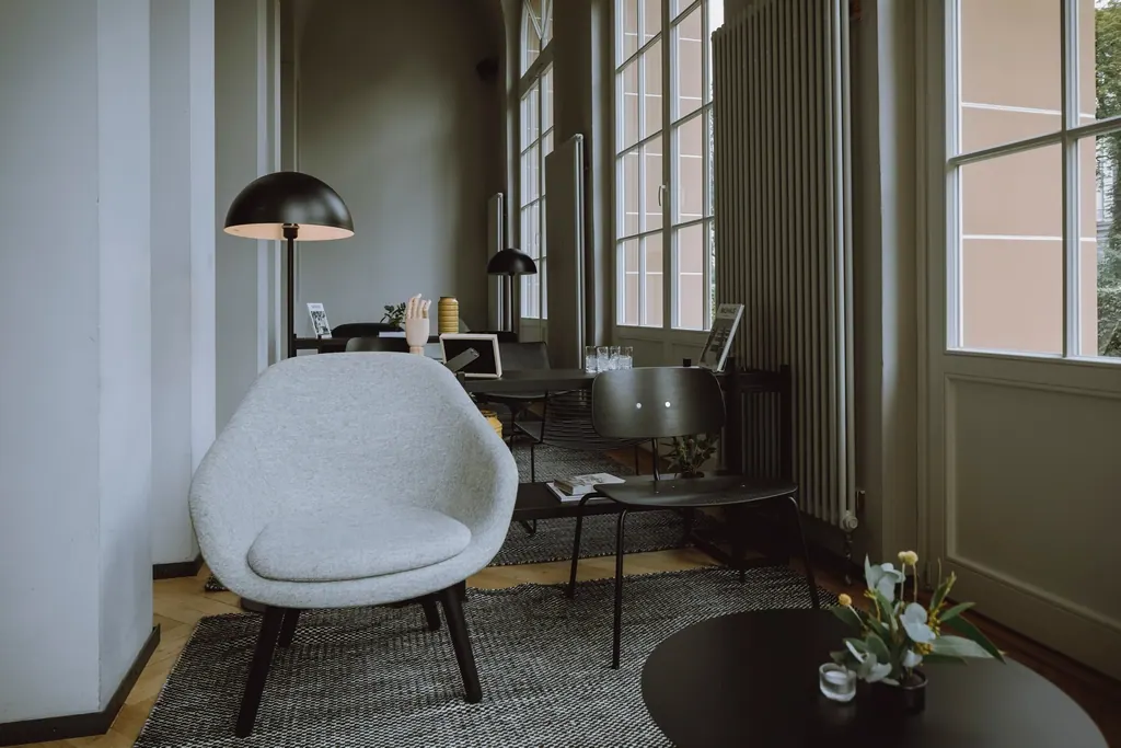 Sessel About a Lounge AA gepolstert grau/schwarz Ansicht 3