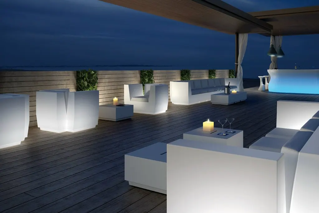 Armchair Big Cut mit Kissen und LED-Lichteinheit Ansicht 3