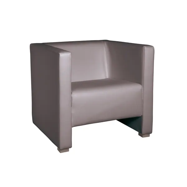 Sessel Cannes platingrau mit Armlehnen