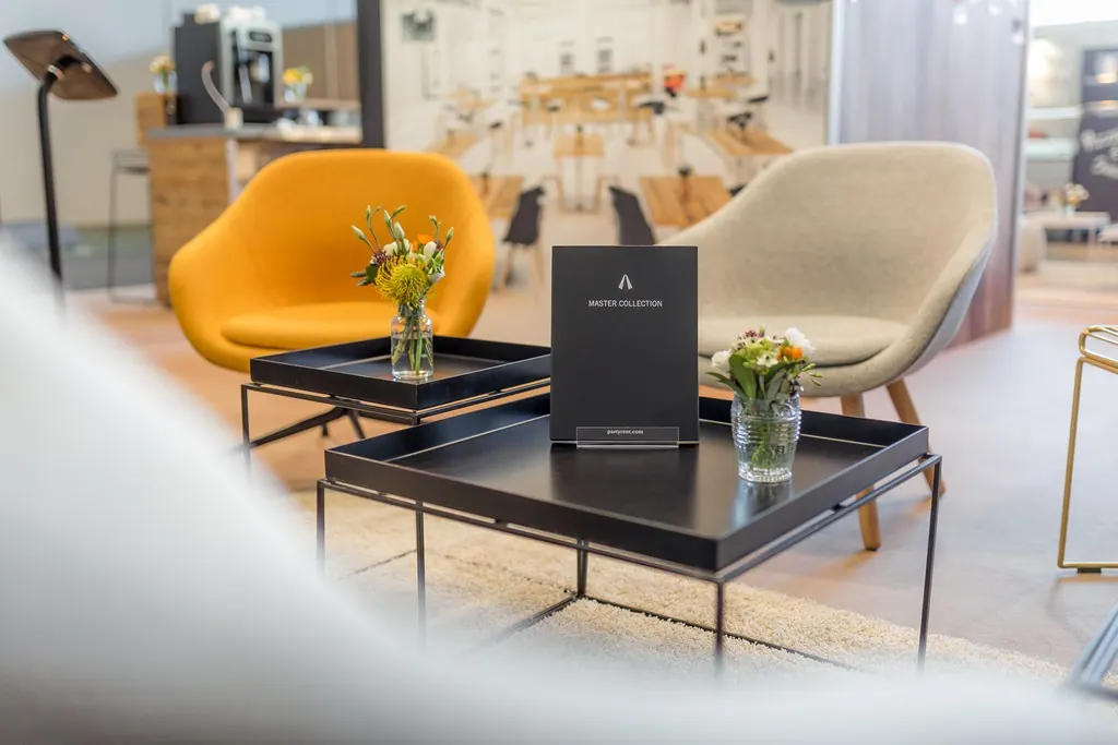 Drehsessel About a Lounge AA gepolstert curry/schwarz Ansicht 2