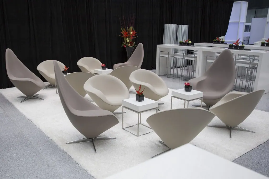 Drehsessel Plateau grau/beige T93 S Ansicht 3