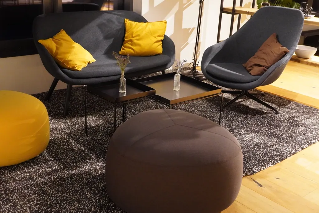 Drehsessel About a Lounge AA gepolstert petrol/schwarz Ansicht 2