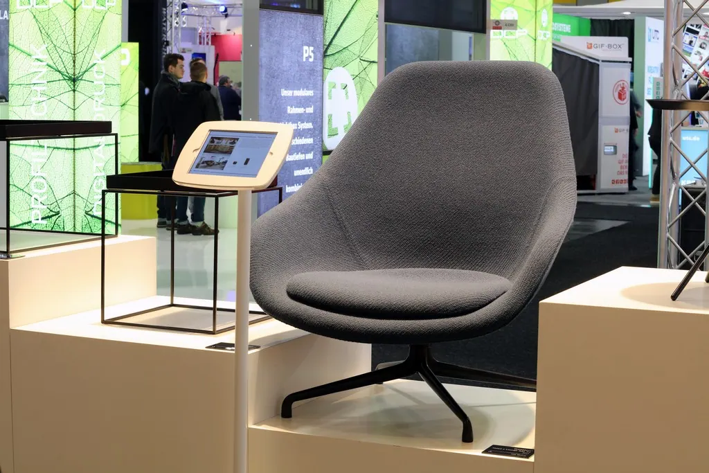 Drehsessel About a Lounge AA gepolstert petrol/schwarz Ansicht 5