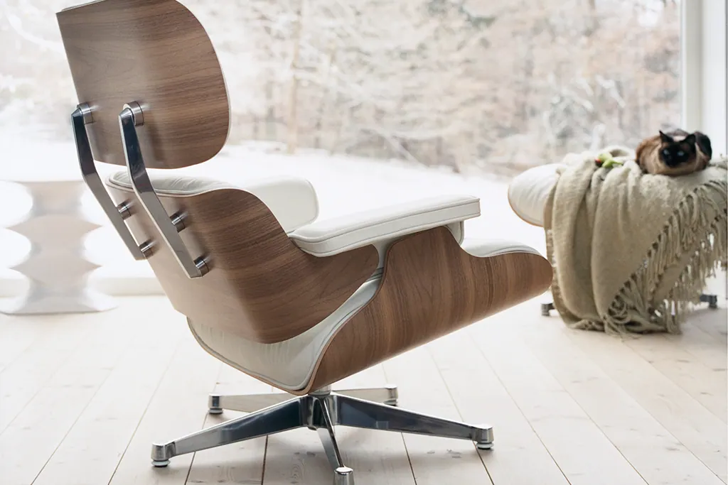 Eames Lounge Chair Leder T91 S Ansicht 2