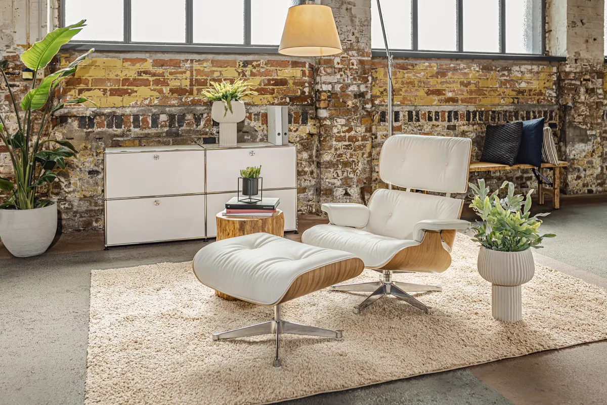Eames Lounge Chair Leder T91 S Ansicht 4