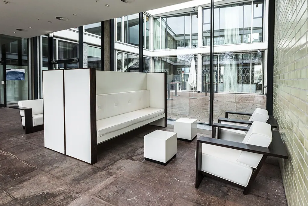 High-End-Bench Palisander mit Kissensatz Leder Ansicht 5