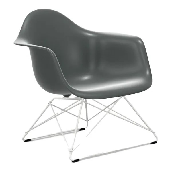 LAR Eames Plastic Loungechair Sitz granitgrau