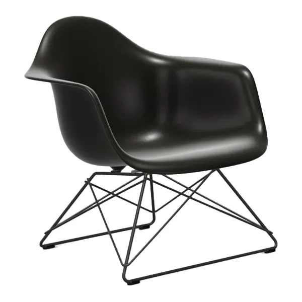 LAR Eames Plastic Loungechair schwarz Sitz