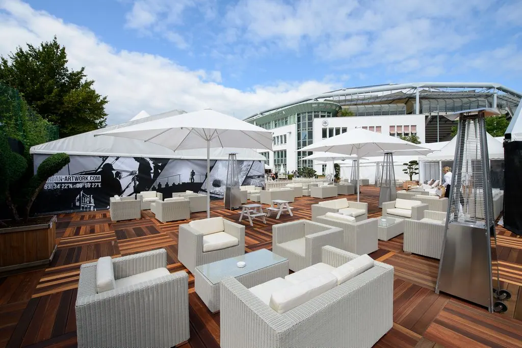 Lounge-Bank Granada weiß-grau mit Kissensatz creme-weiß Ansicht 5