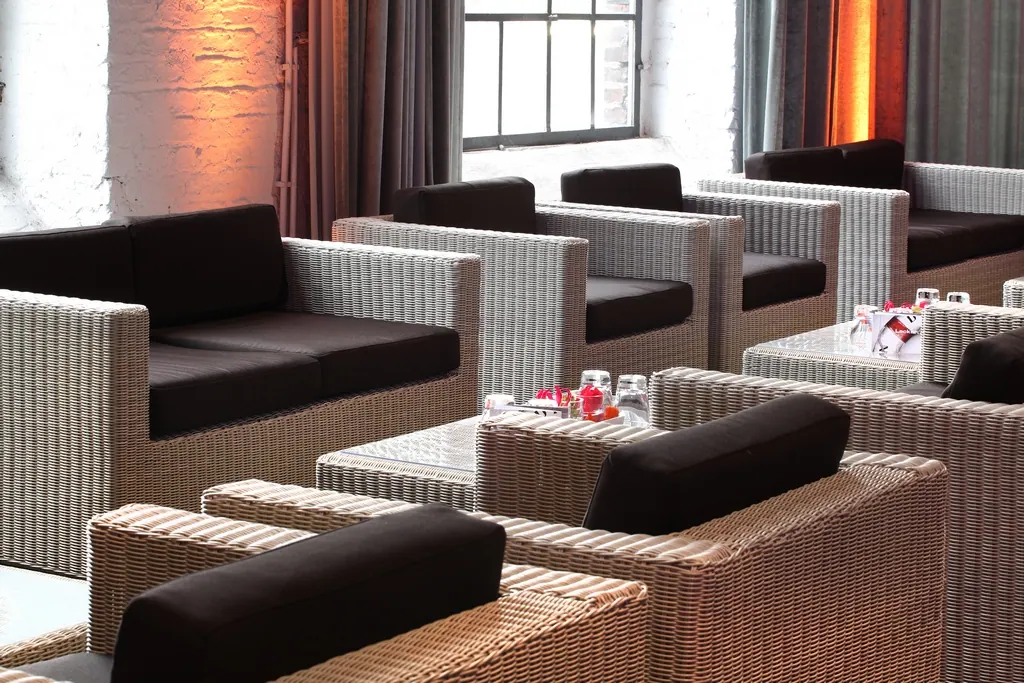 Lounge-Bank Granada weiß-grau mit Kissensatz kaffee-braun Ansicht 3