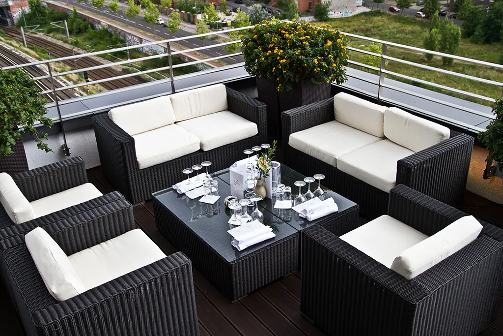 Lounge-Bank Granada mit Kissensatz creme-weiß Ansicht 2