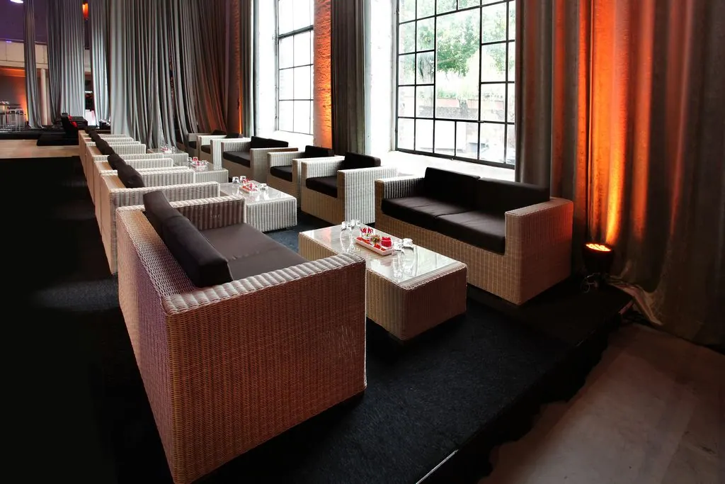 Lounge-Sessel Granada weiß-grau mit Kissensatz kaffee-braun Ansicht 4