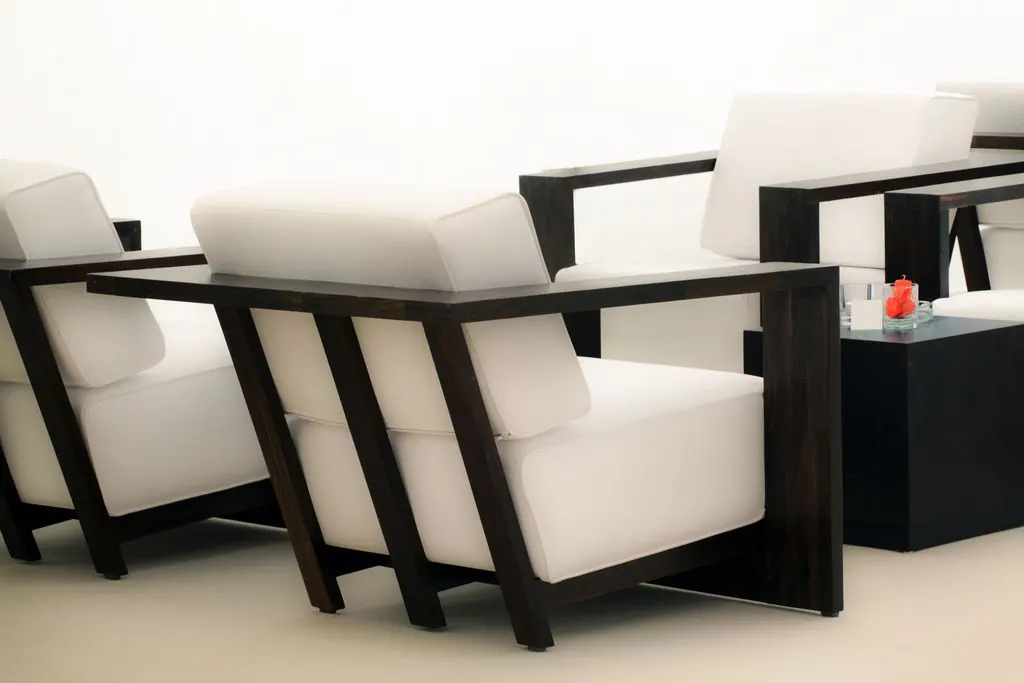 Lounger Palisander mit Kissensatz Leder Ansicht 5