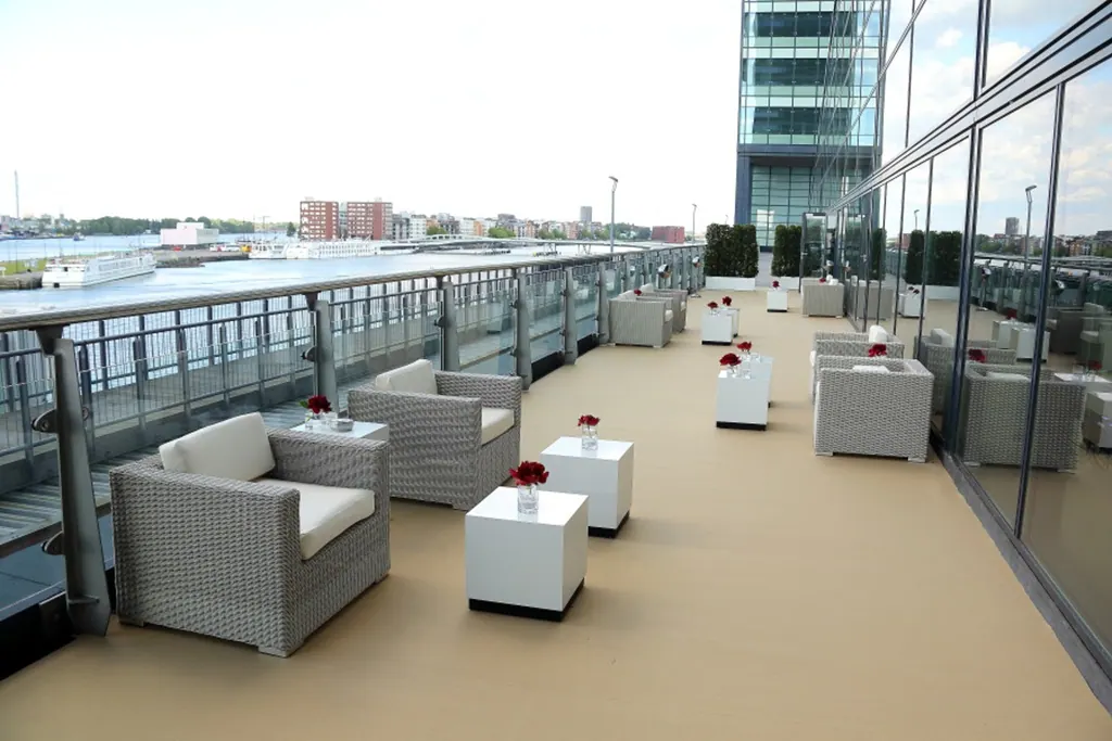 Lounge-Sessel Granada weiß-grau mit Kissensatz creme-weiß Ansicht 3