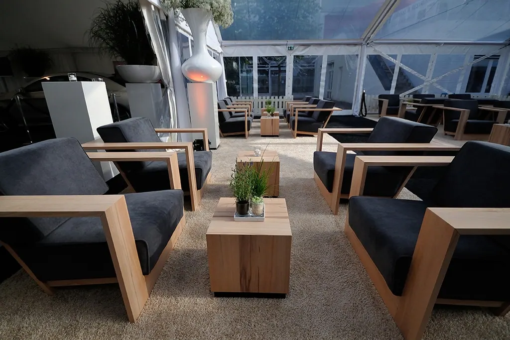 Lounger Sylt mit Kissensatz Stoff Ansicht 2