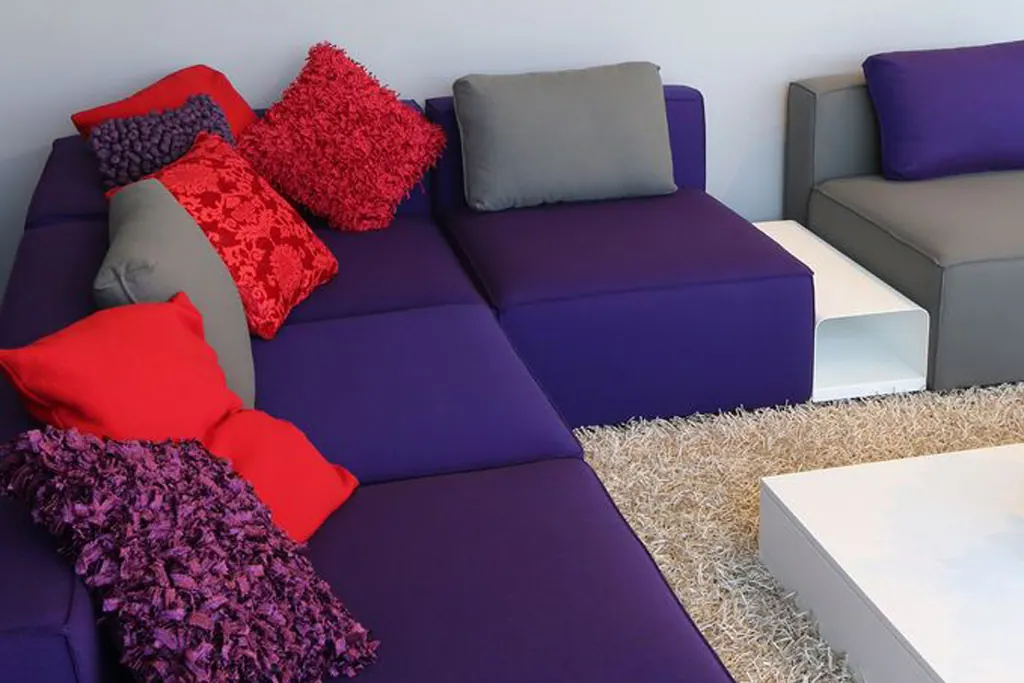 Sessel Moduplus Eckelement brombeere T92 S Ansicht 3