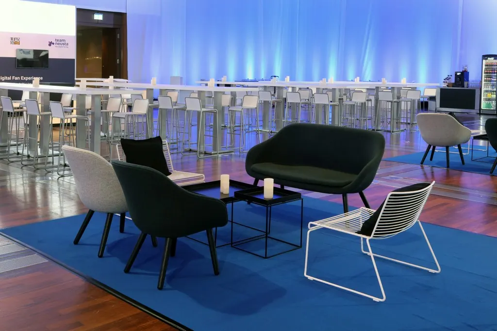 Sofa About a Lounge AAL gepolstert petrol/schwarz Ansicht 2