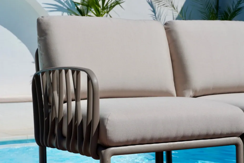 Loungesofa 2-Sitzer Komodo taupe mit Kissensatz Ansicht 2