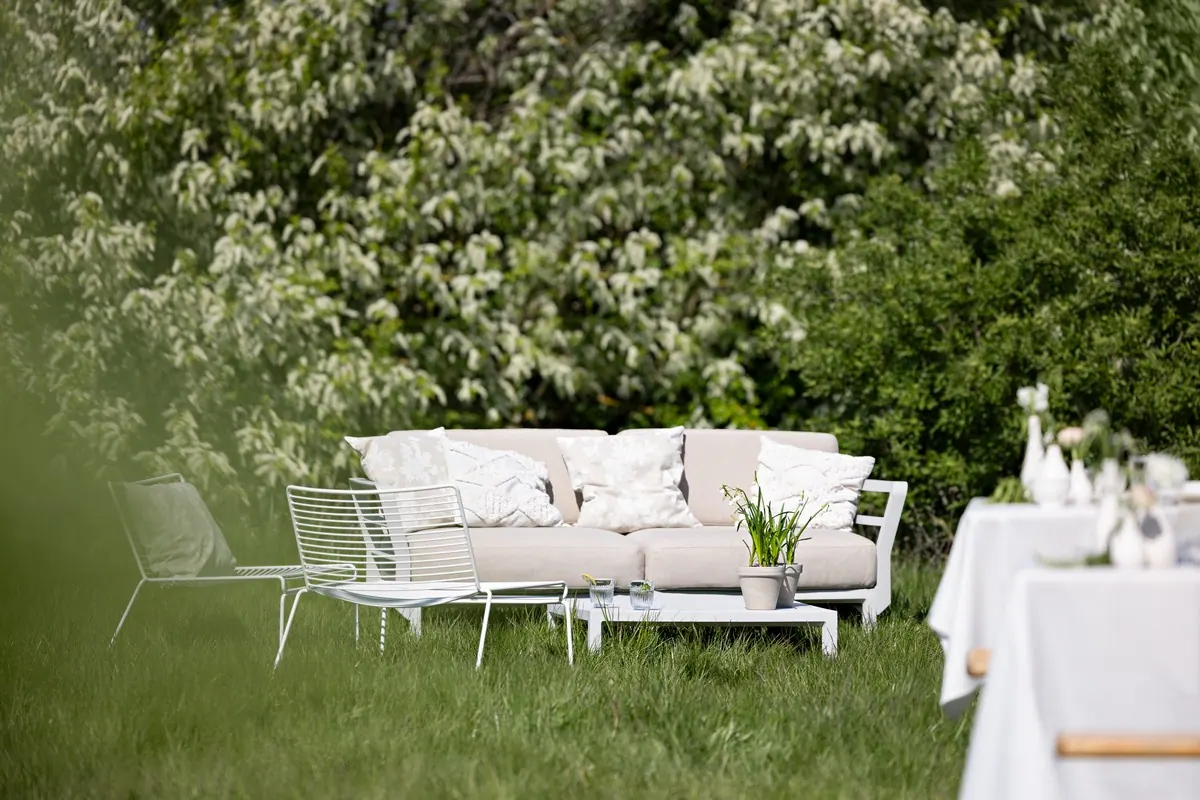 Loungesofa 2-Sitzer Maximo white mit Kissensatz salt Ansicht 4