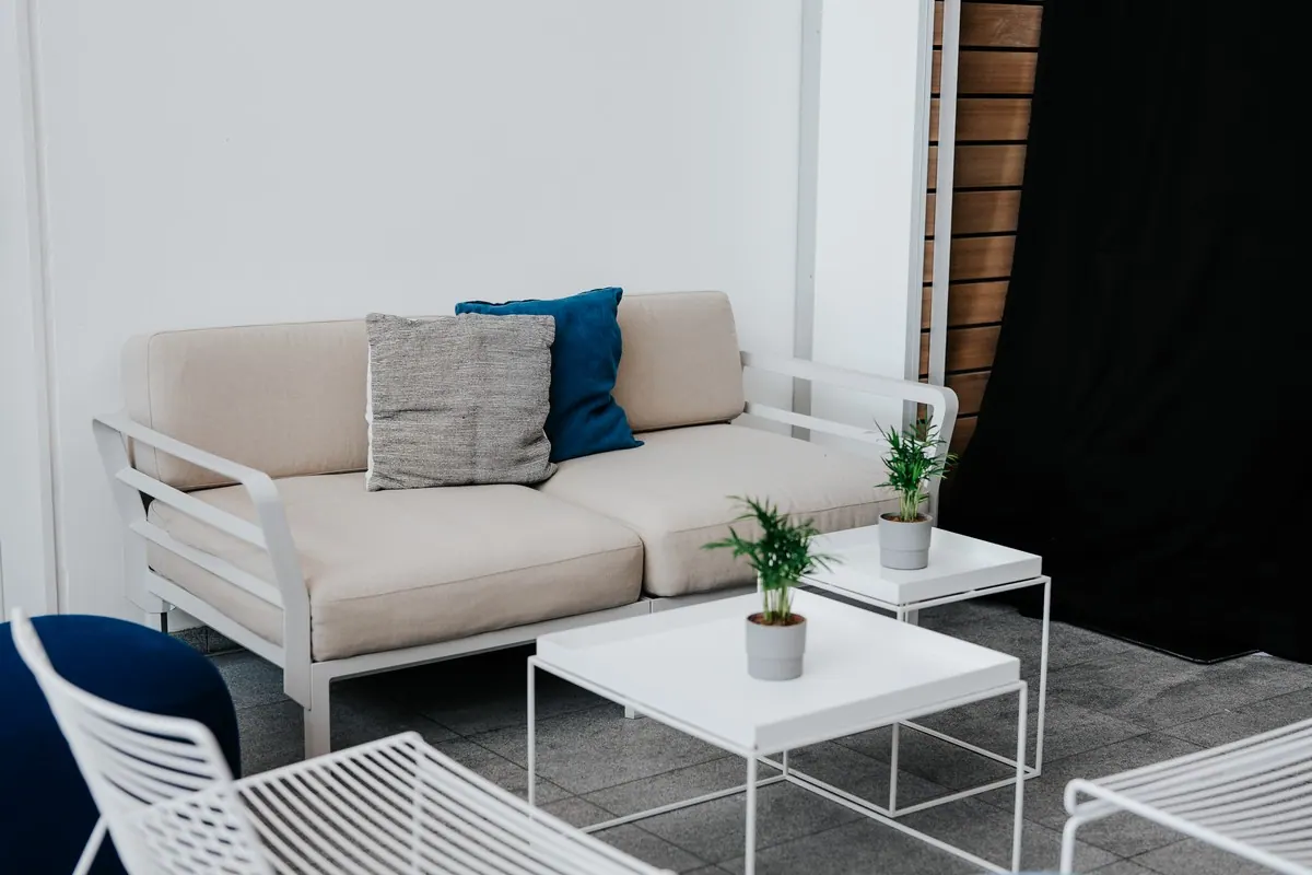 Loungesofa 2-Sitzer Maximo white mit Kissensatz salt Ansicht 5