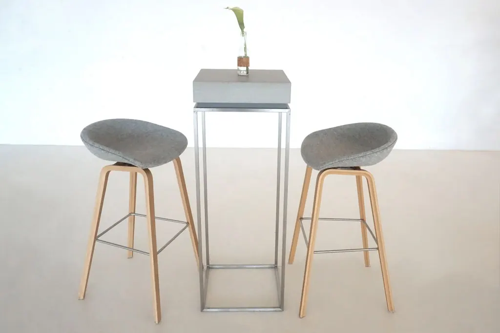 Barhocker About a Stool AAS 33 gepolstert grau/eiche Ansicht 4