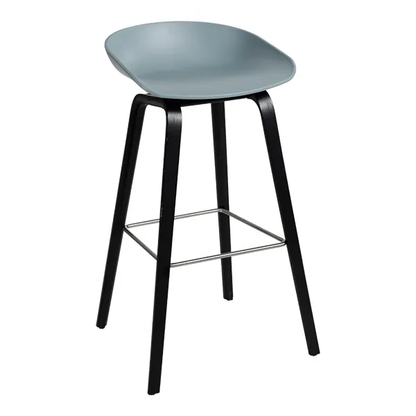 Barhocker About a Stool AAS 32 dusty blue/schwarz