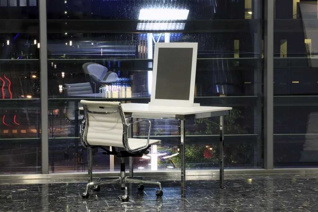 Aluminium Chair EA 117 drehbar mit Armlehnen Ansicht 3