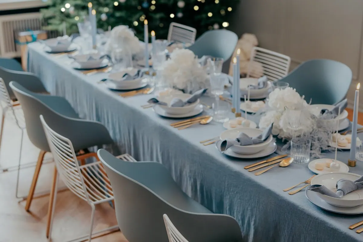 Armlehnstuhl About a Chair AAC 222 dusty blue/eiche Ansicht 2