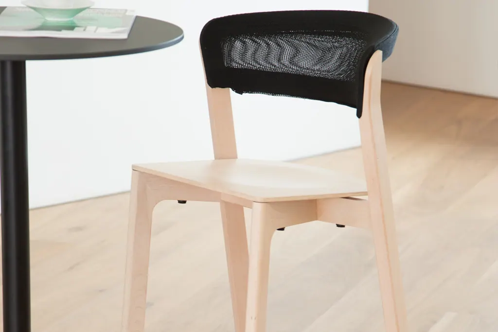 Café stool (Barhocker) hellholz T53 S Ansicht 3