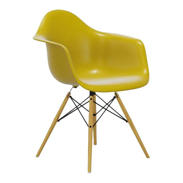 DAW Eames Plastic Armchair Ahorn Sitz