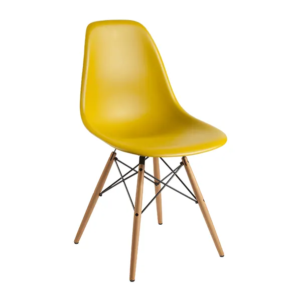 DSW Eames Plastic Chair Ahorn Sitz