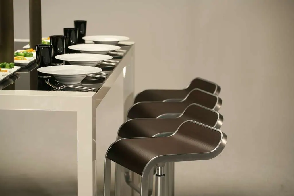 Barhocker LEM Chrom/Nussbaum T42 -86 S -79 Ansicht 2