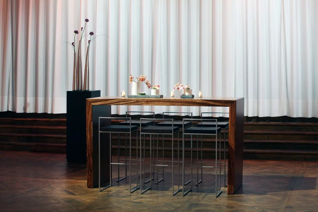 Barhocker Monza Edelstahl mit Sitz S Ansicht 2
