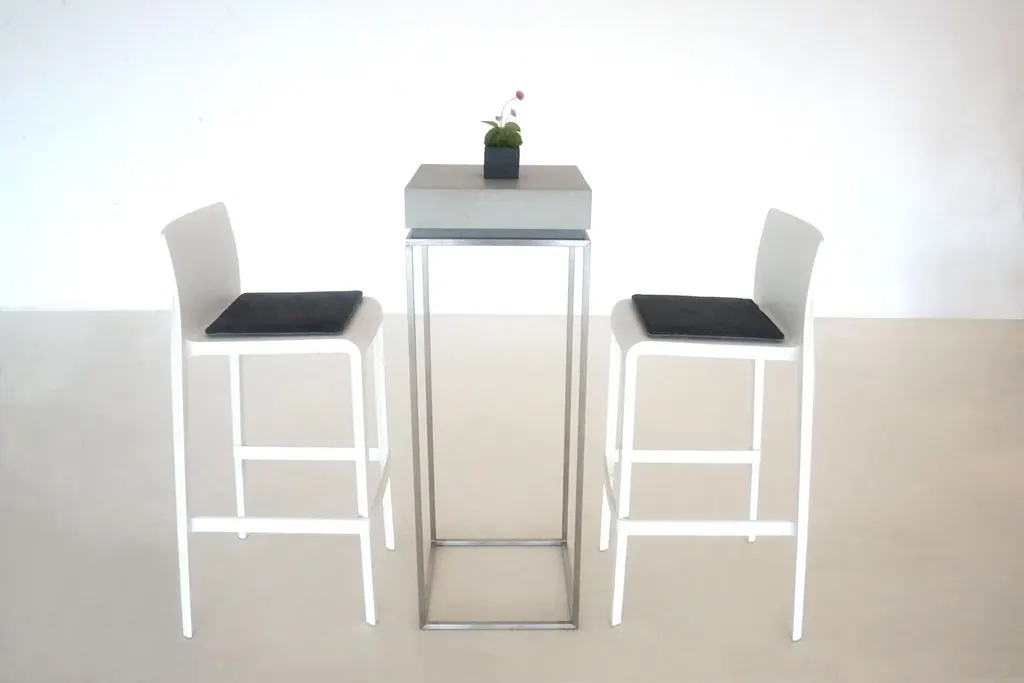 Barhocker Volt 678 mit Sitzkissen grau/anthrazit Ansicht 4