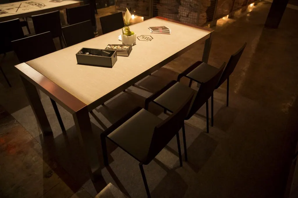 Dinnertisch Algarve Edelstahl/Beton Ansicht 3