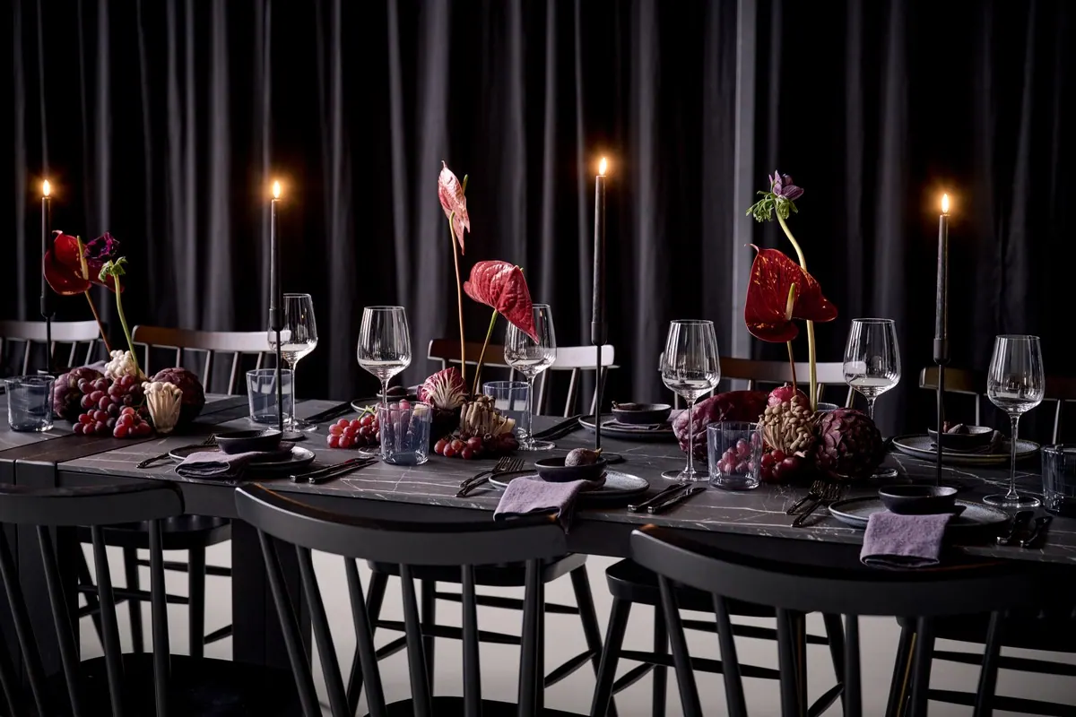 Dinnertisch Algarve schwarz/Volterra Ansicht 5