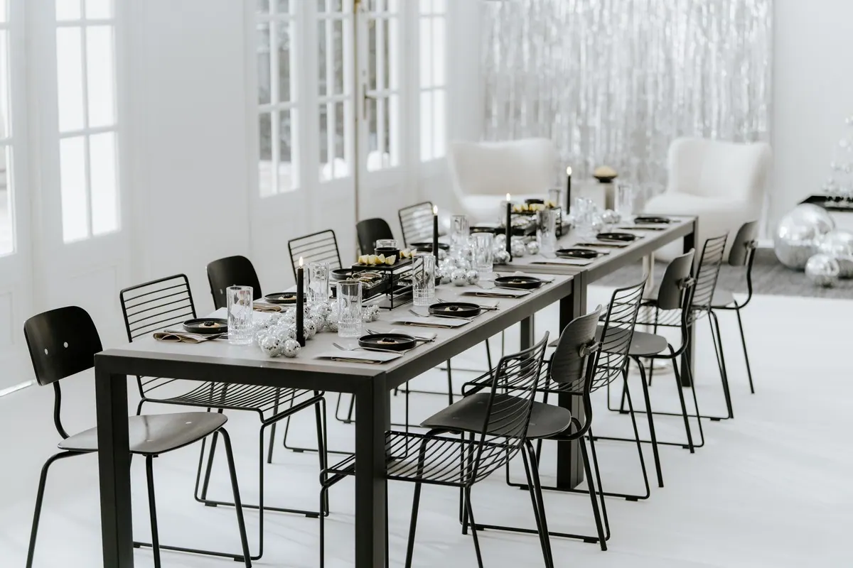 Dinnertisch Algarve schwarz/Beton Ansicht 2