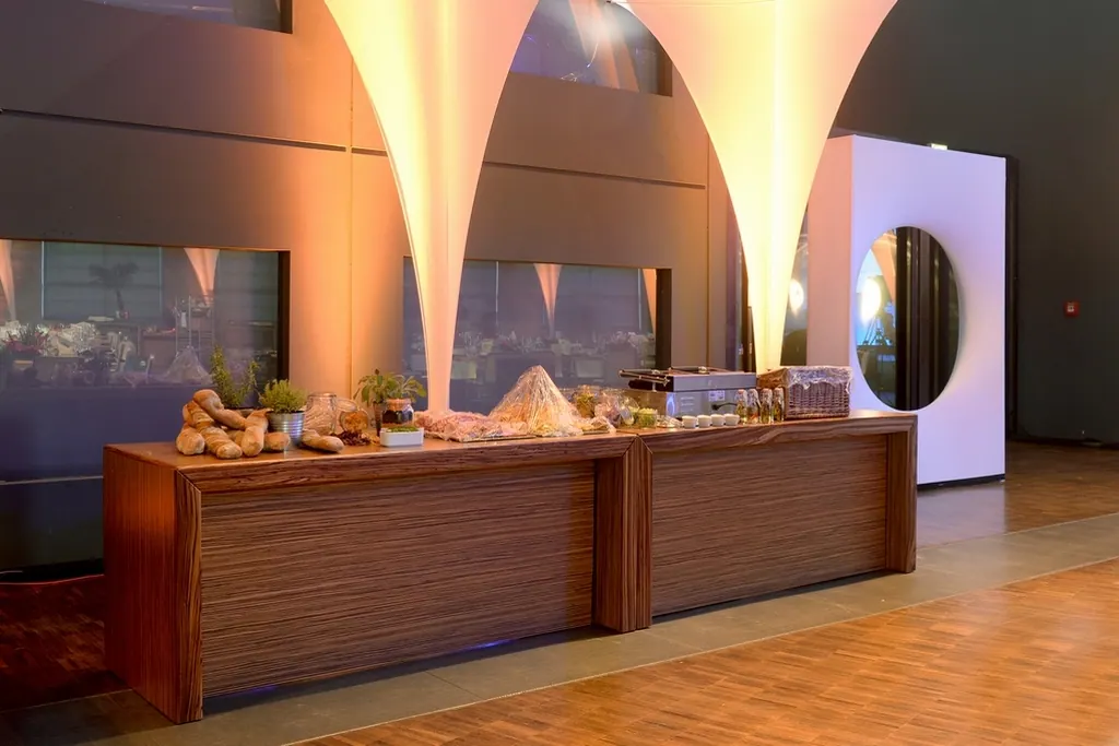 Brückentisch-Counter Monte Carlo zebrano Ansicht 2