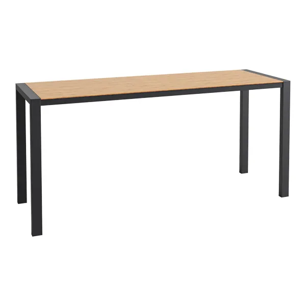 Stehtisch Algarve schwarz/Bambus