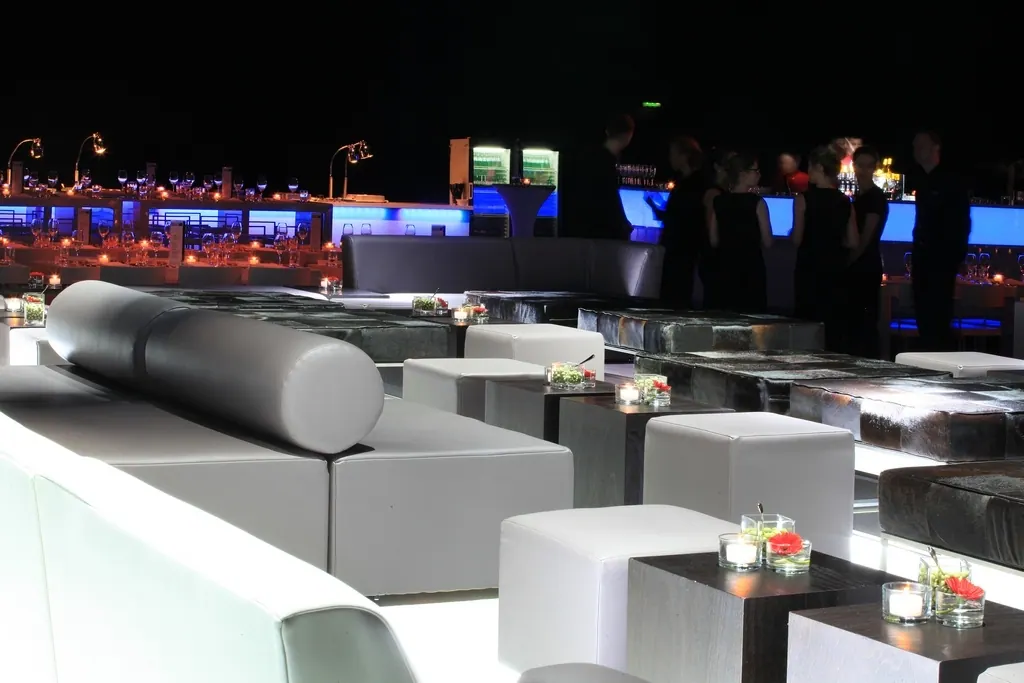 Lounge-Hocker Cannes platingrau T45 Ansicht 2