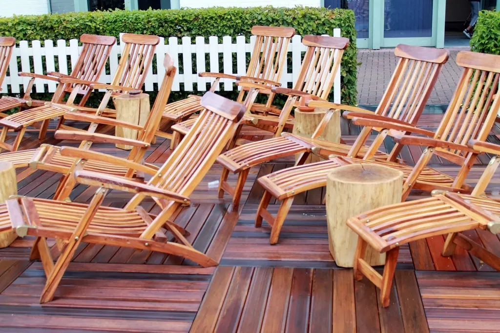Deckchair Bali massives Teakholz T150 Ansicht 2